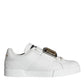 White Portofino Logo Plaque Sneakers Shoes