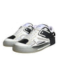 Black Silver Custom 2.Zero Low Top Sneakers Shoes