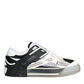 Black Silver Custom 2.Zero Low Top Sneakers Shoes