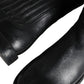 Black Horse Leather Mid Calf Boots Men Shoes