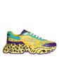 Multicolor Daymaster Hand Painted Men Sneakers Shoes