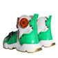 Multicolor Multi Panel Chunky High Top Sneakers Shoes