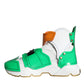 Multicolor Multi Panel Chunky High Top Sneakers Shoes