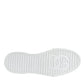White Black Cotton Logo High Top Sneaker Shoes