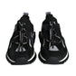 Black White Logo Sorrento Mens Sneakers Shoes