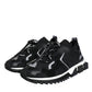 Black White Logo Sorrento Mens Sneakers Shoes