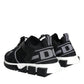 Black White Logo Sorrento Mens Sneakers Shoes