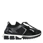 Black White Logo Sorrento Mens Sneakers Shoes