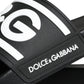 Black White Sandals Rubber Beachwear Shoes