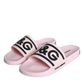 Black Pink Sandals Rubber Men Beachwear Shoes