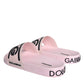 Black Pink Sandals Rubber Men Beachwear Shoes