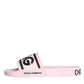 Black Pink Sandals Rubber Men Beachwear Shoes