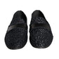 Black Woven Raffia Slip On Loafers Men Shoes