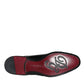Black Leather RUNWAY POSITANO Crystal Derby Men Shoes