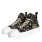 Multicolor Camouflage High Top Sneaker Shoes