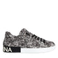 Black White Wool Low Top Men Sneakers Shoes