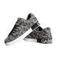 Black White Wool Low Top Men Sneakers Shoes