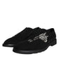 Black Suede Sicilia Lace Up Formal Shoes