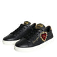 Black Portofino Sacred Heart Sneakers Shoes