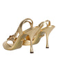 Gold Devotion Embellished Keira Sandals Shoes