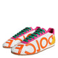 Multicolor Leather Logo Casual Sneakers Shoes