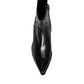 Black Leather Ankle Boots Booties Shoes