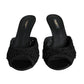 Black Keira Cordonetto Heels Slides Shoes