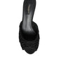 Black Keira Cordonetto Heels Slides Shoes