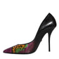 Multicolor Exotic Leather Heels Pumps Shoes