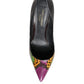 Multicolor Exotic Leather Heels Pumps Shoes