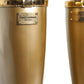 Metallic Gold Rubber PVC Rain Boots Shoes
