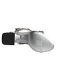 Silver Crystals High Heels Sandals Shoes