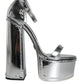 Silver Leather Platform Ankle Strap Sandals Shoes