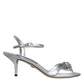 Silver Crystal AnkleStrap Keira Sandals Shoes