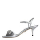 Silver Crystal AnkleStrap Keira Sandals Shoes