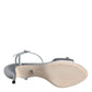Silver Crystal AnkleStrap Keira Sandals Shoes