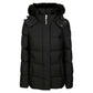 Black Polyester Jackets & Coat