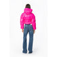 Fuchsia Nylon Jackets & Coat