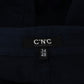 Elegant Blue Slim Fit Cotton Stretch Pants