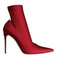 Cherry Red Stretch Stilettos Ankle Boot Shoes