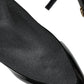 Black Leather Stilettos Booties Socks Shoes