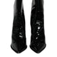 Black Patent Leather Pointed Ankle Boot Shoes