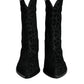 Black Gray Leopard Cowboy Boots Shoes