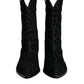 Black Gray Leopard Cowboy Boots Shoes