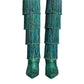 Multicolor Cotton Crystal Tassel High Boots Shoes