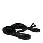 Black Satin Flats Slingback Sandals Shoes