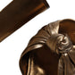Gold Leather Platform Keira Sandals Shoes