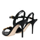 Black DG Amore Leather Keira Sandals Shoes