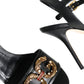 Black DG Amore Leather Keira Sandals Shoes