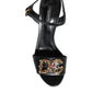 Black DG Amore Leather Keira Sandals Shoes
